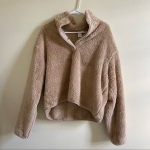 H&M Fleece Quarter Snap Jacket